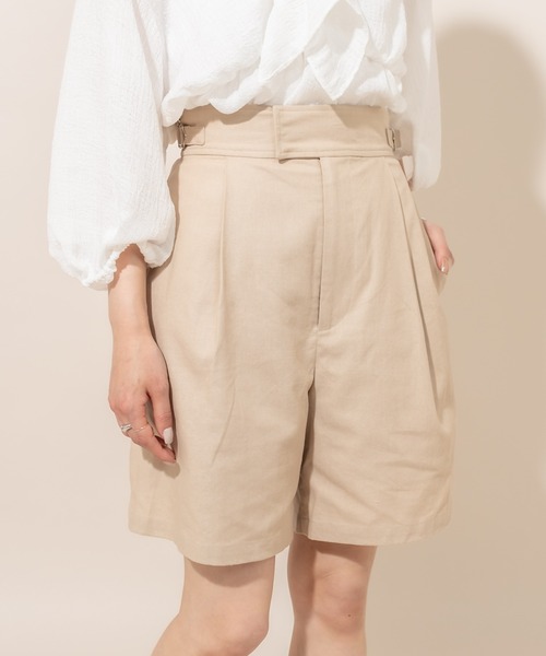 mline（エムライン）の「[mline] WEB限定 タックショートパンツ（その他パンツ・レディース・ブラック/ベージュ・FREE）」の16枚目の写真