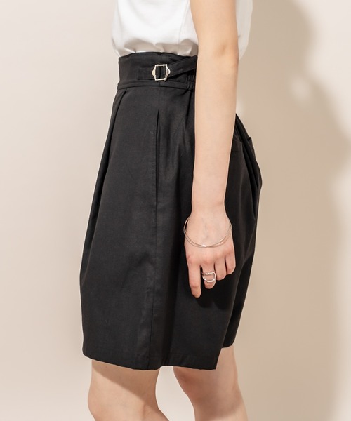 mline（エムライン）の「[mline] WEB限定 タックショートパンツ（その他パンツ・レディース・ブラック/ベージュ・FREE）」の19枚目の写真