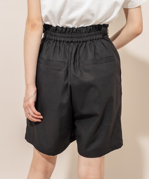 mline（エムライン）の「[mline] WEB限定 タックショートパンツ（その他パンツ・レディース・ブラック/ベージュ・FREE）」の14枚目の写真