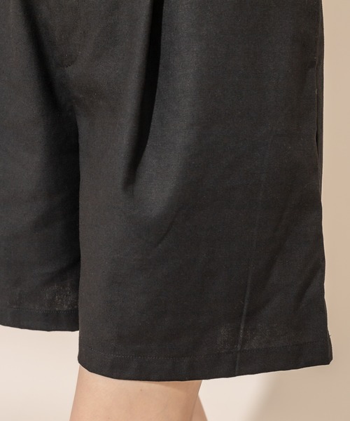 mline（エムライン）の「[mline] WEB限定 タックショートパンツ（その他パンツ・レディース・ブラック/ベージュ・FREE）」の17枚目の写真