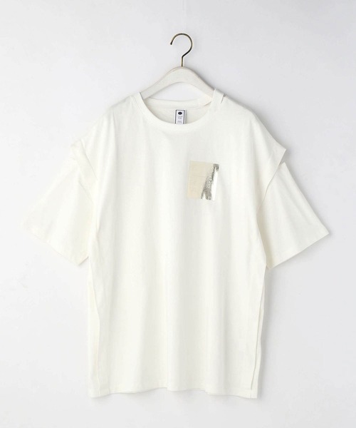 179/WG(イチナナキュウダブルジー)の「カッティングTシャツ(Tシャツ/カットソー・レディース・オレンジ/カーキ/オフホワイト・FREE)」の19枚目の写真