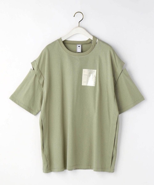 179/WG(イチナナキュウダブルジー)の「カッティングTシャツ(Tシャツ/カットソー・レディース・オレンジ/カーキ/オフホワイト・FREE)」の14枚目の写真