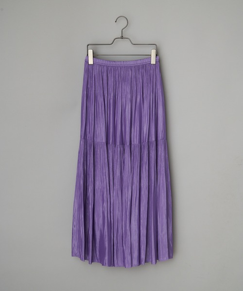 CIAOPANIC（チャオパニック）の「2段プリーツロングSK（スカート・レディース・ライム/バイオレット・FREE）」の16枚目の写真