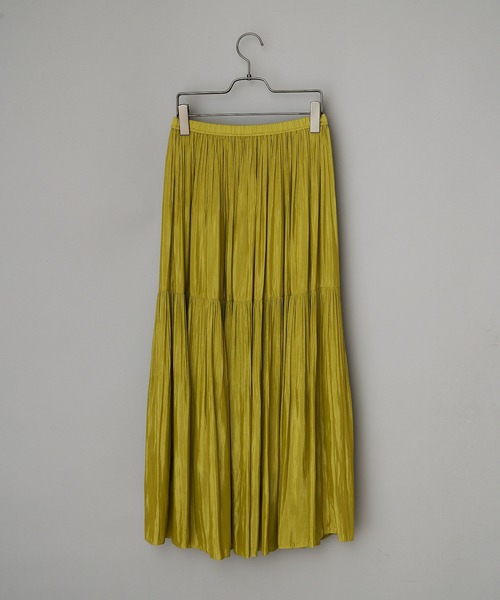 CIAOPANIC（チャオパニック）の「2段プリーツロングSK（スカート・レディース・ライム/バイオレット・FREE）」の21枚目の写真