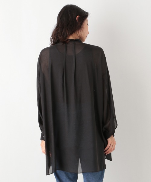 LEPSIM（レプシィム）の「フロントキリカエチュニック　947852（シャツ/ブラウス・レディース・キャメル/ベージュ/ブラック・FREE）」の10枚目の写真