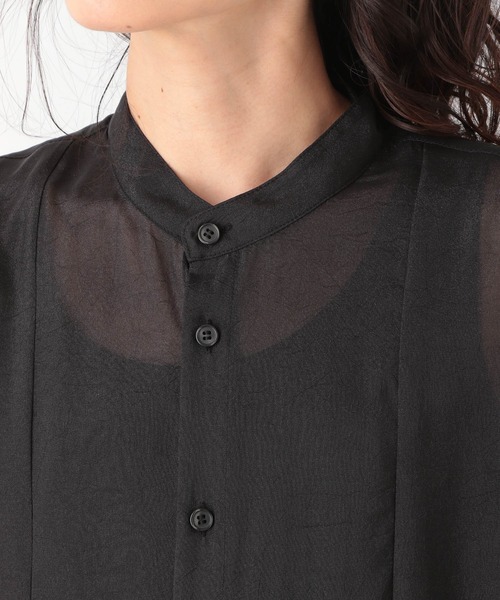 LEPSIM（レプシィム）の「フロントキリカエチュニック　947852（シャツ/ブラウス・レディース・キャメル/ベージュ/ブラック・FREE）」の11枚目の写真