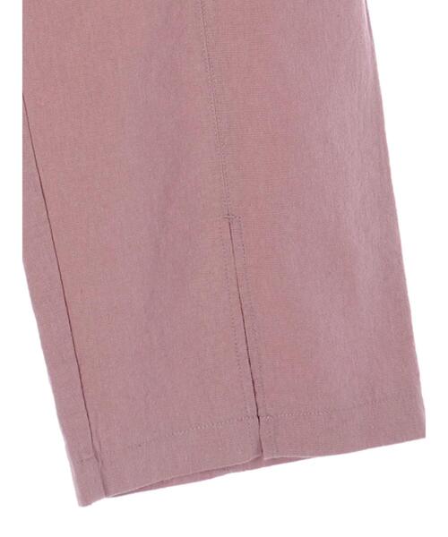 Green　Parks（グリーンパークス）の「ベルギーリネンブレンド スリットパンツ＊（その他パンツ・レディース・ピンク/モカ/チャコールグレー/ベージュ・FREE）」の16枚目の写真