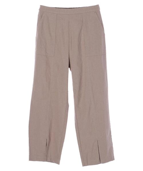 Green　Parks（グリーンパークス）の「ベルギーリネンブレンド スリットパンツ＊（その他パンツ・レディース・ピンク/モカ/チャコールグレー/ベージュ・FREE）」の12枚目の写真
