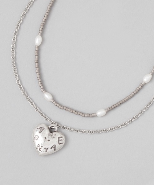 JEANASIS（ジーナシス）の「BEADS/HEARTネックレス/951704（ネックレス・レディース・ゴールド/シルバー・FREE）」の6枚目の写真