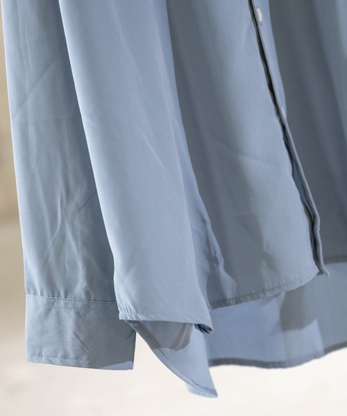 JOHN'S CLOSET(ジョンズクローゼット)の「【i】ポリ無地バンドカラー長袖シャツ(シャツ/ブラウス・メンズ・モカ/ホワイト/グリーン/ブルー系その他・X-LARGE/MEDIUM/LARGE)」の10枚目の写真