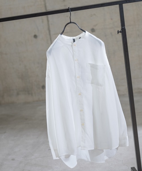 JOHN'S CLOSET(ジョンズクローゼット)の「【i】ポリ無地バンドカラー長袖シャツ(シャツ/ブラウス・メンズ・モカ/ホワイト/グリーン/ブルー系その他・X-LARGE/MEDIUM/LARGE)」の15枚目の写真