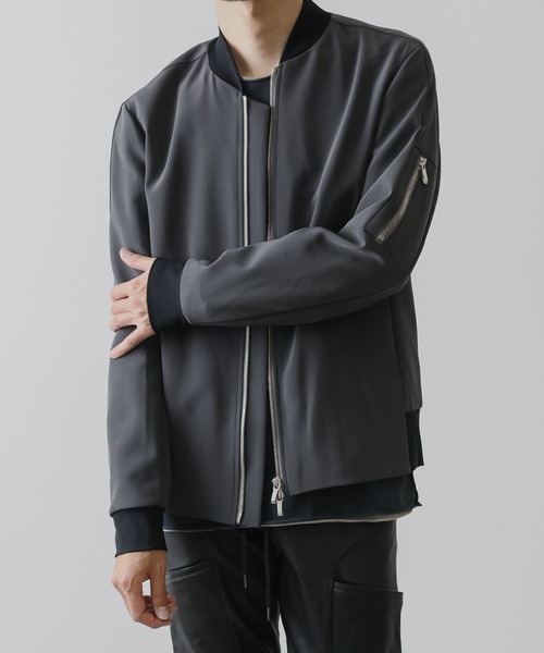 ATTACHMENT（アタッチメント）の「TA/PE DOUBLE FACE MA-1（MA-1・メンズ・グレー/ブラック・1/3/2）」の2枚目の写真