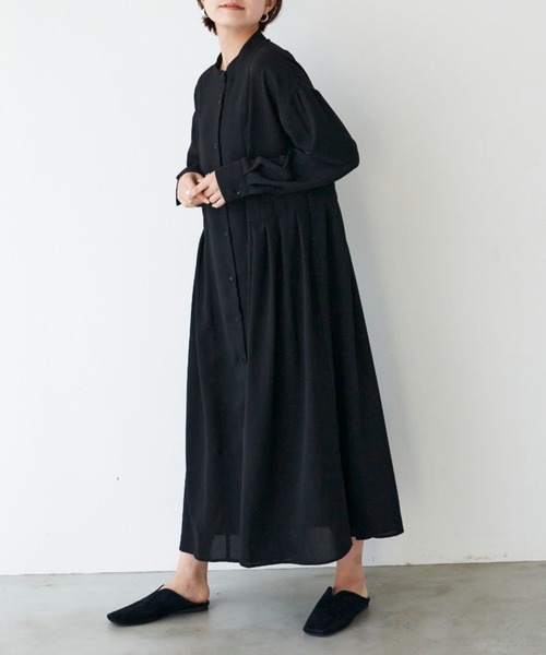 AIC.（エーアイシー）の「ウエストタックシャツワンピース（ワンピース・レディース・ブラック/ブラウン/カーキ/モカ・FREE）」の14枚目の写真