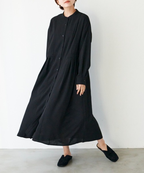 AIC.（エーアイシー）の「ウエストタックシャツワンピース（ワンピース・レディース・ブラック/ブラウン/カーキ/モカ・FREE）」の15枚目の写真