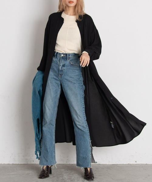 AIC.（エーアイシー）の「ウエストタックシャツワンピース（ワンピース・レディース・ブラック/ブラウン/カーキ/モカ・FREE）」の18枚目の写真