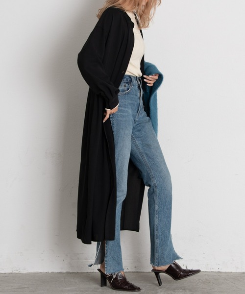 AIC.（エーアイシー）の「ウエストタックシャツワンピース（ワンピース・レディース・ブラック/ブラウン/カーキ/モカ・FREE）」の21枚目の写真