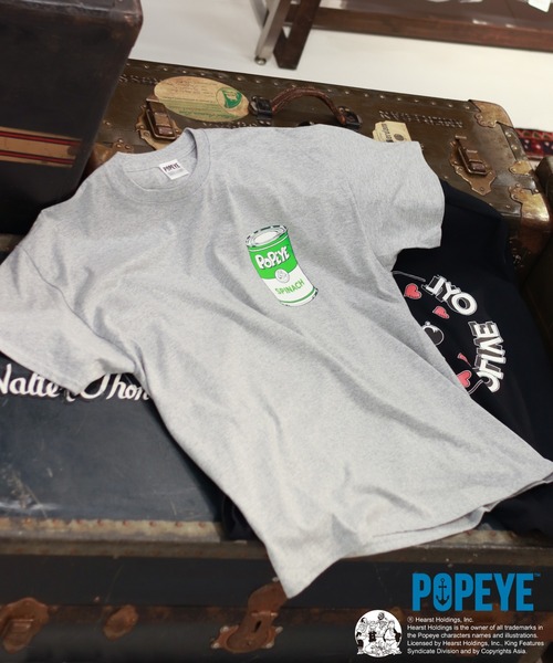 POPEYE（ポパイ）の「【POPEYE(TM)×relume】プリントTシャツ（Tシャツ/カットソー・メンズ・グレー/ブラック/ボルドー/ベージュ/ネイビー・LARGE/X-LARGE）」の18枚目の写真