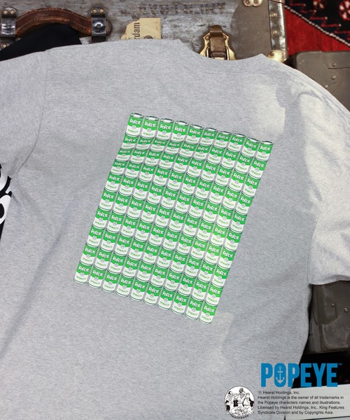 POPEYE（ポパイ）の「【POPEYE(TM)×relume】プリントTシャツ（Tシャツ/カットソー・メンズ・グレー/ブラック/ボルドー/ベージュ/ネイビー・LARGE/X-LARGE）」の20枚目の写真