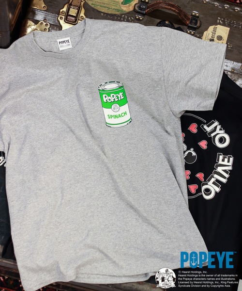 POPEYE（ポパイ）の「【POPEYE(TM)×relume】プリントTシャツ（Tシャツ/カットソー・メンズ・グレー/ブラック/ボルドー/ベージュ/ネイビー・LARGE/X-LARGE）」の7枚目の写真