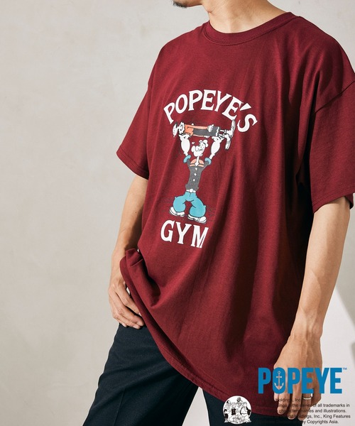 POPEYE（ポパイ）の「【POPEYE(TM)×relume】プリントTシャツ（Tシャツ/カットソー・メンズ・グレー/ブラック/ボルドー/ベージュ/ネイビー・LARGE/X-LARGE）」の10枚目の写真