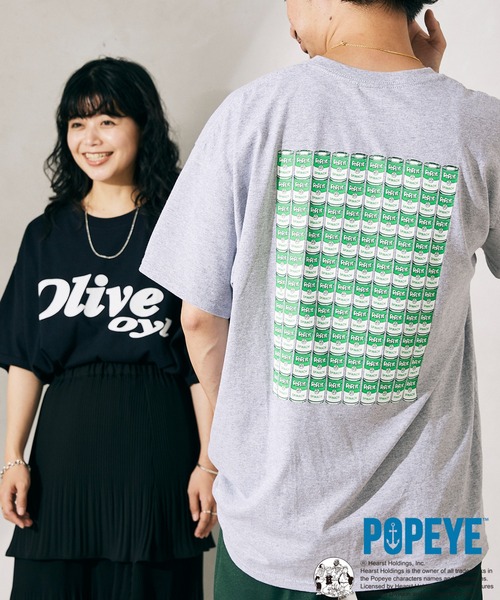 POPEYE（ポパイ）の「【POPEYE(TM)×relume】プリントTシャツ（Tシャツ/カットソー・メンズ・グレー/ブラック/ボルドー/ベージュ/ネイビー・LARGE/X-LARGE）」の6枚目の写真