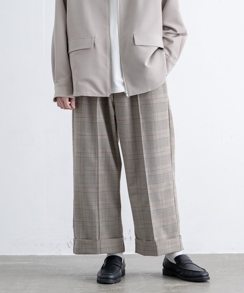 EDDEN ELLEN（エデンエレン）の「ワイドバギーチェックパンツ（その他パンツ・メンズ・グレー・SMALL/MEDIUM/LARGE/X-SMALL）」の22枚目の写真