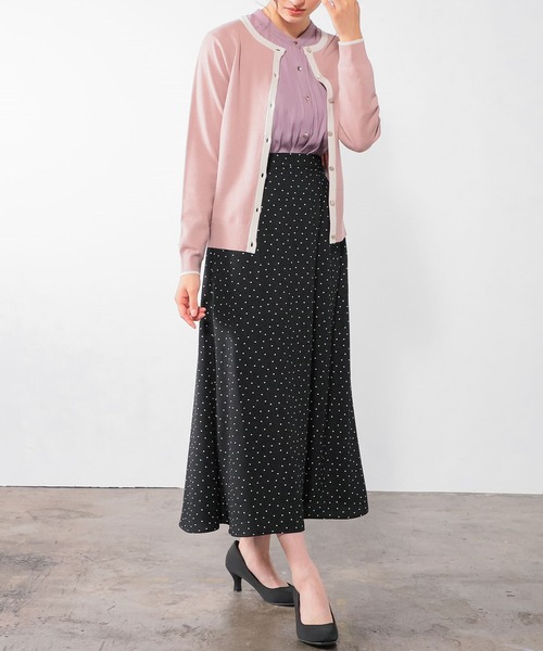 Honeys（ハニーズ）の「総柄ロングスカート（スカート・レディース・ホワイト系その他/ブラック系その他/グレー系その他/ベージュ系その他/ブルー系その他/ブラック系その他2・S/M/L）」の15枚目の写真