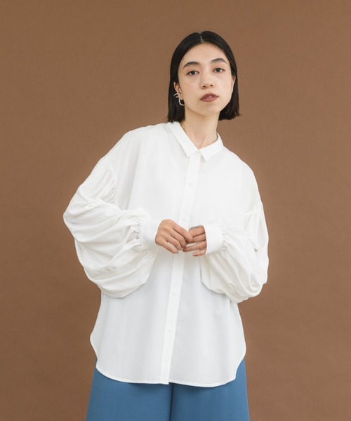 manana suerte(マニャーナスエルテ)の「ボリュームスリーブブラウス(シャツ/ブラウス・レディース・ホワイト/ブラック・FREE)」の19枚目の写真