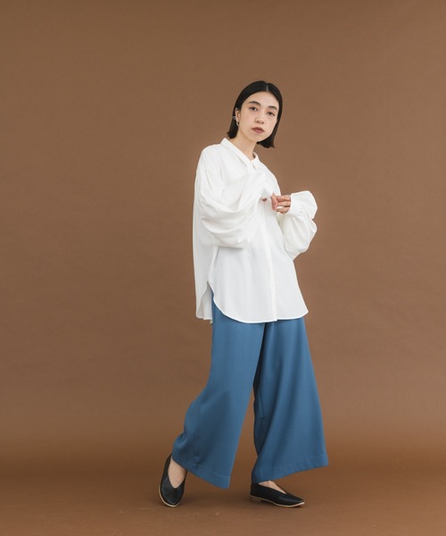 manana suerte(マニャーナスエルテ)の「ボリュームスリーブブラウス(シャツ/ブラウス・レディース・ホワイト/ブラック・FREE)」の10枚目の写真