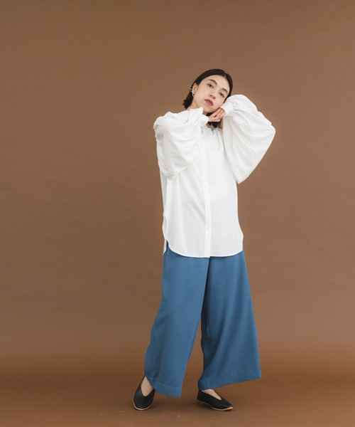 manana suerte(マニャーナスエルテ)の「ボリュームスリーブブラウス(シャツ/ブラウス・レディース・ホワイト/ブラック・FREE)」の15枚目の写真