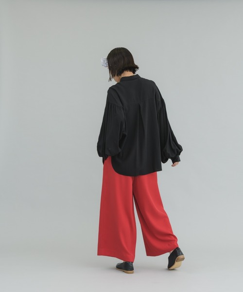 manana suerte(マニャーナスエルテ)の「ボリュームスリーブブラウス(シャツ/ブラウス・レディース・ホワイト/ブラック・FREE)」の8枚目の写真