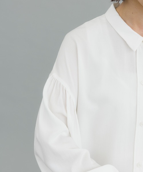 manana suerte(マニャーナスエルテ)の「ボリュームスリーブブラウス(シャツ/ブラウス・レディース・ホワイト/ブラック・FREE)」の9枚目の写真