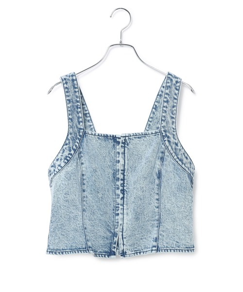 ADAM ET ROPE'(アダムエロペ)の「【セットアップ対応】サスティナブルデニムビスチェ(ベスト・レディース・ブルー系その他6・FREE)」の2枚目の写真