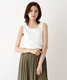 SHOO・LA・RUE | 【S-LL/藤本美貴さん着用商品】ランダムリブタンクトップ(タンクトップ)