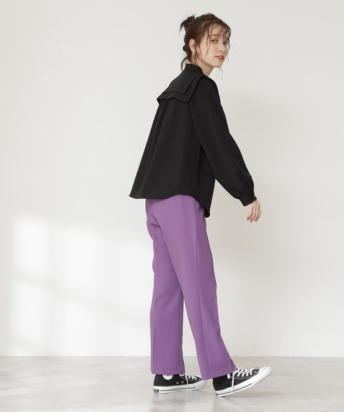 N.(N. Natural Beauty Basic)(エヌエヌナチュラルビューティーベーシック)の「◆ダブルスクエアカラーブラウス(シャツ/ブラウス・レディース・ベージュ/ブラウン系その他/ブルー系その他/ブラック・MEDIUM)」の17枚目の写真