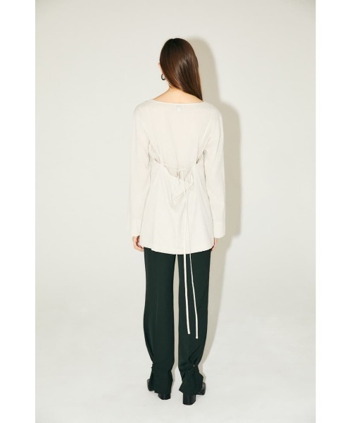 M_（エムアンダーバー）の「【M_】SIMPLE パンツ（スラックス・レディース・ピンク/ブラック/アイボリー・2/1）」の21枚目の写真