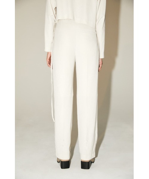 M_（エムアンダーバー）の「【M_】SIMPLE パンツ（スラックス・レディース・ピンク/ブラック/アイボリー・2/1）」の6枚目の写真