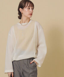 Ray BEAMS | Ray BEAMS / シアー ダンボール クルーネック プルオーバー(Tシャツ/カットソー)