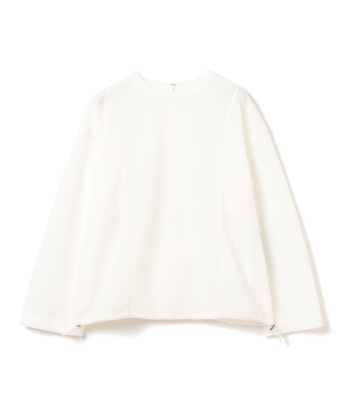 Ray BEAMS（レイビームス）の「Ray BEAMS / シアー ダンボール クルーネック プルオーバー（Tシャツ/カットソー・レディース・チャコールグレー/ホワイト・ONE SIZE）」の6枚目の写真