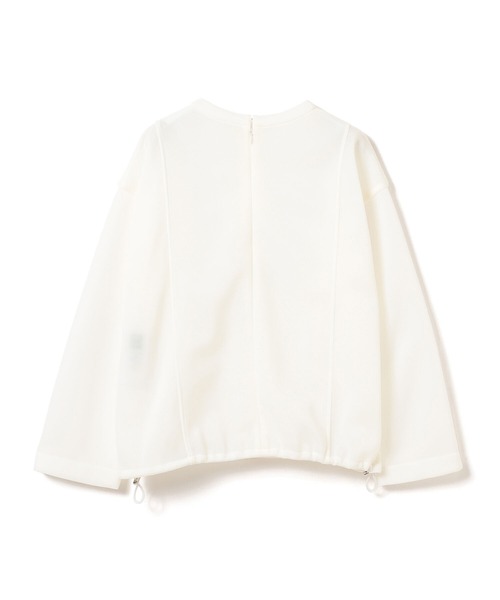 Ray BEAMS（レイビームス）の「Ray BEAMS / シアー ダンボール クルーネック プルオーバー（Tシャツ/カットソー・レディース・チャコールグレー/ホワイト・ONE SIZE）」の9枚目の写真