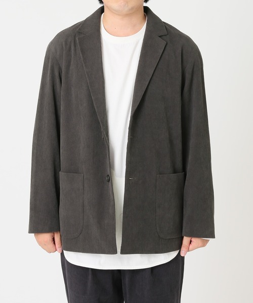 JOURNAL STANDARD relume（ジャーナルスタンダード　レリューム）の「TECH コーデュロイ WASHABLE ジャケット（テーラードジャケット・メンズ・ブラック/ブラウン/グレー・S/M/L）」の19枚目の写真