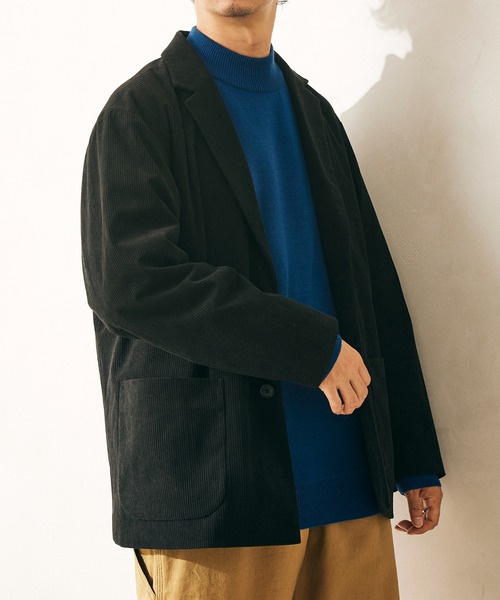 JOURNAL STANDARD relume（ジャーナルスタンダード　レリューム）の「TECH コーデュロイ WASHABLE ジャケット（テーラードジャケット・メンズ・ブラック/ブラウン/グレー・S/M/L）」の22枚目の写真