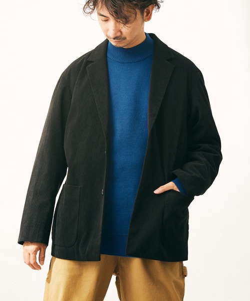 JOURNAL STANDARD relume（ジャーナルスタンダード　レリューム）の「TECH コーデュロイ WASHABLE ジャケット（テーラードジャケット・メンズ・ブラック/ブラウン/グレー・S/M/L）」の11枚目の写真