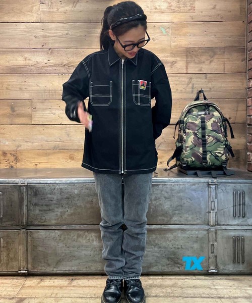 XLARGE(エクストララージ)の「STITCHED WORK SHIRT(シャツ/ブラウス・メンズ・ブラック/ベージュ/オリーブ・M/S/L/XL)」の20枚目の写真