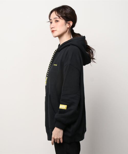 Levi's（リーバイス）の「Levi's/リーバイス ORON HOODIE CAVIAR（パーカー・レディース・ブラック・M/XS/S）」の2枚目の写真