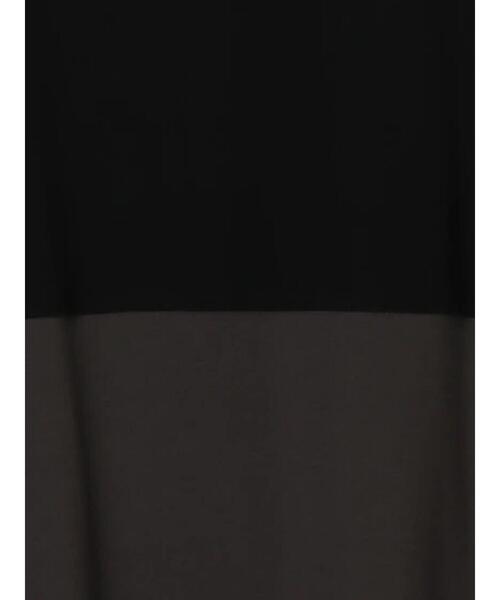 CRAFT STANDARD BOUTIQUE(クラフトスタンダードブティック)の「バイカラーワイドチュニック *(Tシャツ/カットソー・レディース・ベージュ/ネイビー/カーキ/ブラック・FREE)」の12枚目の写真
