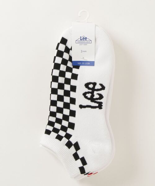 セール Lee リー チェッカー柄スニーカー3p 3足組 ソックス 靴下 ソックス 靴下 Lee リー のファッション通販 Zozotown