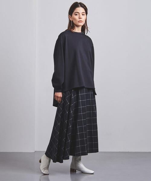THE RERACS(ザ・リラクス)の「<THE RERACS(ザ リラクス)>Aライン プルオーバー ■■■(Tシャツ/カットソー・レディース・オフホワイト/ネイビー・36)」の2枚目の写真