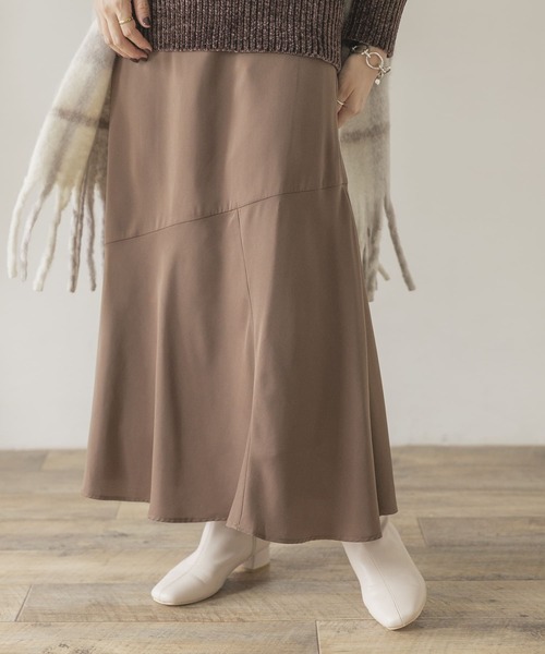 ITEMS URBANRESEARCH（アイテムズ アーバンリサーチ）の「ハギマーメイドスカート（スカート・レディース・ブラウン/ライトカーキ・FREE）」の2枚目の写真