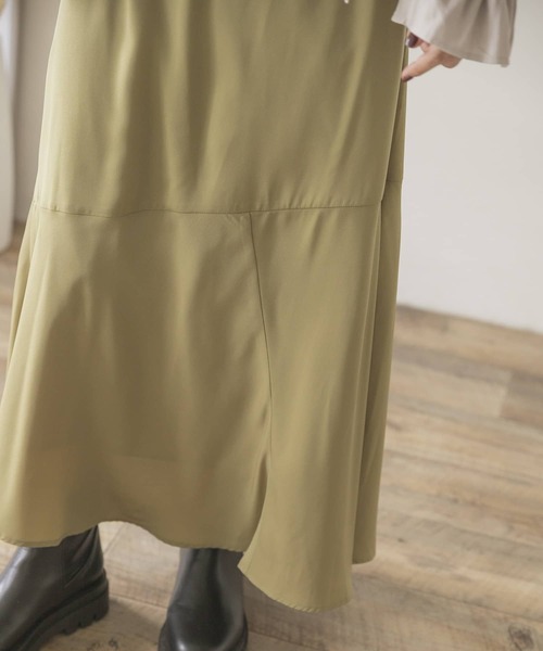 ITEMS URBANRESEARCH（アイテムズ アーバンリサーチ）の「ハギマーメイドスカート（スカート・レディース・ブラウン/ライトカーキ・FREE）」の6枚目の写真